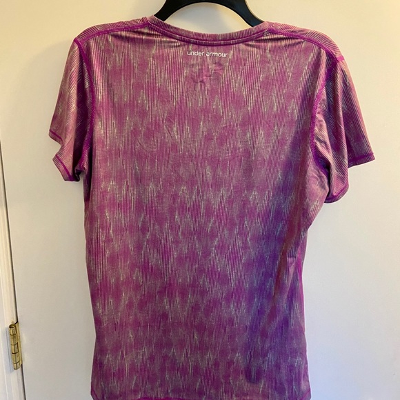 Under Armour Purple/Gray Heat Gear Shirt L -SOLD - Picture 4 of 13